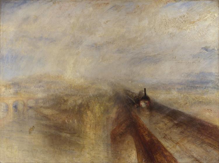 Joseph Mallord William Turner Rain,Steam and Speed-The Great Western Railway (mk31) France oil painting art